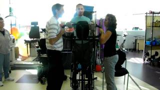 Quadriplegic in standing frame [upl. by September]