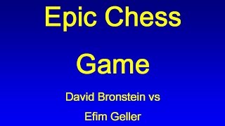 David Bronstein vs Efim Geller  USSR 1961 [upl. by Nyledaj]