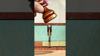 Secret Wooden Key amp Lock Simple DIY woodworking woodcraft diy woodwork [upl. by Sibelle]