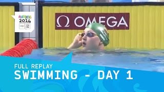 Swimming  Day 1 Morning Session  Full Replay  Nanjing 2014 Youth Olympic Games [upl. by Carver]