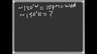 Lecture Latitude Longitude Time Zones Part II [upl. by Tedda385]