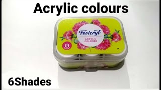 Fevicryle Acrylic Colours  Unboxing And Price Details [upl. by Nemraciram]