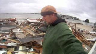 Hurricane Sandy Mantoloking Bridge 103012 [upl. by Bailar91]