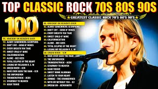 Best Classic Rock Songs 70s 80s 90s 🔥 Guns N Roses Aerosmith Bon Jovi Metallica Queen ACDC U2 [upl. by Wurtz]