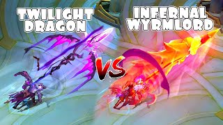 Moskov Infernal Wyrmlord VS Twilight Dragon Skin Comparison [upl. by Esilram]