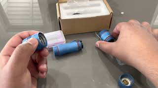 SUPER BRIGHT TINY FLASHLIGHT KR4 unboxing [upl. by Linders]