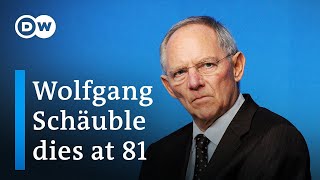 Germanys Mr Austerity Wolfgang Schäuble dies at 81  DW News [upl. by Prent621]