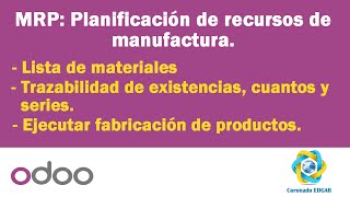 Producción Planificación de recursos de manufactura [upl. by Abelard44]