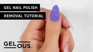 How To Use Express Gel Nail Polish Remover For Fast Removal  Removal Tutorial  Gelous [upl. by Ajiam]