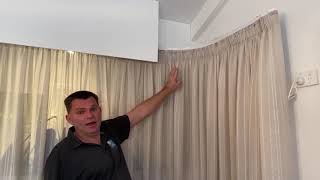 Curtains Behind Bulkheads or Pelmets [upl. by Elleb]