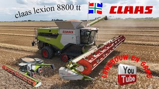 oogst Claas Lexion 8800 TerraTrac Johannes Kerkhovenpolder BV Woldendorp oost Groningen [upl. by Akirret]