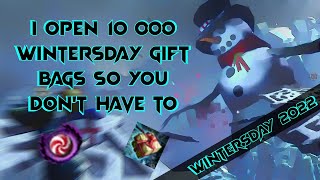 Guild Wars 2 Opening 10 000 Wintersday Gift Bags 2022 [upl. by Kin]