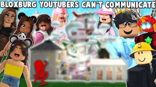 9 BLOXBURG YOUTUBERS BUILD but CANT COMMUNICATE [upl. by Nylad]