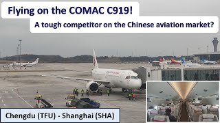 Onboard China Easterns COMAC C919  Chengdu TFU  Shanghai SHA [upl. by Nnylarac57]