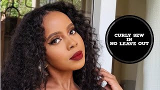 CURLY SEW IN WITH NO LEAVE OUT TUTORIAL [upl. by Ytsirhk579]