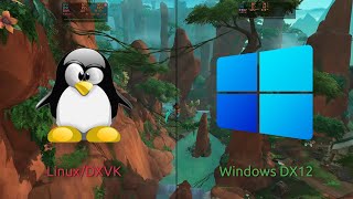 World of Warcraft TWW PrePatch  Linux vs Windows AMD [upl. by Nyvets544]