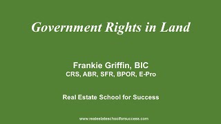 Government Rights in Land [upl. by Nosmirc565]