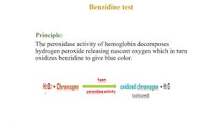 Benzidine test [upl. by Bartholomeus438]