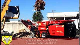 HAMMEL Vorbrecher 650 D  Holz primary shredder 650 D  wood [upl. by Drummond649]