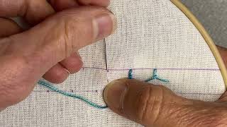 Cretan Stitch Right and Left Handed [upl. by Cohin]