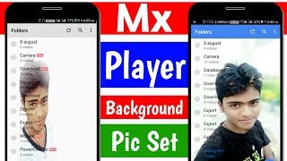 How To Change Mx Player Background Picture  Mx Player ke home screen mein apna photo kaise lagaye [upl. by Oaht]