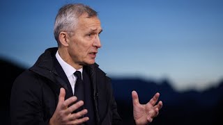 Davos 2024 Stoltenberg on Ukraine Trump Threats to Exit NATO [upl. by Enileda]