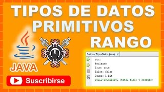 Tipos de Datos Primitivos Rango Java NetBeans [upl. by Nohtanhoj]