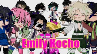 My Demon Slayer AU react to  meet 🩷💛Emily Kocho💛🩷GachaDidi sanegiyuu genmui [upl. by Agler]