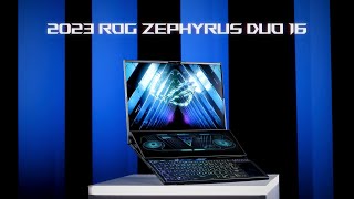 2023 ROG Zephyrus Duo 16  Dual Screen Zero Boundaries [upl. by Aivatnohs]