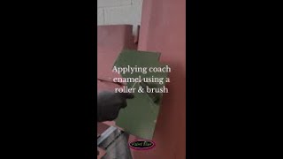 How To Apply Coach Enamel Paints Using a Brush And Roller [upl. by Kcinemod]