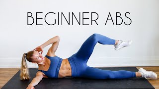 15 MIN BEGINNER AB WORKOUT No Equipment [upl. by Lexine57]