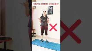 How to Rotate Shoulder  shorts viralshorts trending shoulder warm correction home action [upl. by Afital]