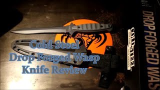 2021 Cold Steel Drop Forged Wasp Knife Review [upl. by Erialcyram]