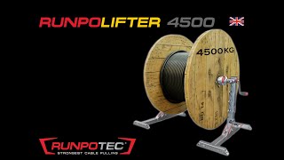 RUNPOLIFTER 4500 cable drum lifter from RUNPOTEC [upl. by Litt]