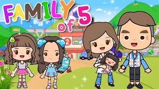 Miga World FAMILY HOUSE DESIGN🏡👨‍👧‍👧STREET APARTMENT MAKEOVER  Miga town tocaboca [upl. by Annasor]