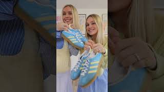 Unboxing Adidas Gazelle trainers in pale blue adidasgazelle adidas springoutfitideas shorts [upl. by Notliw]