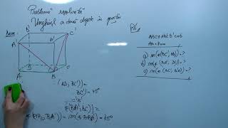 Unghiul a doua drepte in spatiu problema rezolvata [upl. by Bollen359]