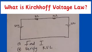 What is Kirchhoffs Voltage Law KVL Explained Example on Kirchhoffs Voltage Law Circuit Analysis [upl. by Eelibuj750]