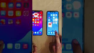 iPhone 11 Pro Max vs iPhone XS Max Animation Test iphone test iphonexsmax shorts viralshort [upl. by Arrak]