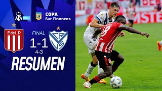 Estudiantes de la Plata 11 43 Vélez  CopaLPF  Resumen  Final [upl. by Drofnas]