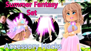 Summer Fantasy Set Accessory Hacks Super Cute New Accessory Hacks In Royale High [upl. by Rizzo]