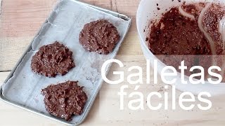 Receta fácil galletas de avena con cocoa ¡SÚPER RICAS [upl. by Yelruc]