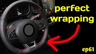 leather steering cover  steering wrapping കുറഞ്ഞ വിലയിൽ കാർ accessories  stitching steering cover [upl. by Herriott]