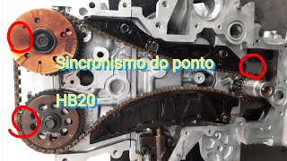 Sincronismo da corrente do motor Hb20  16  fácil  mais dicas [upl. by Ruskin767]