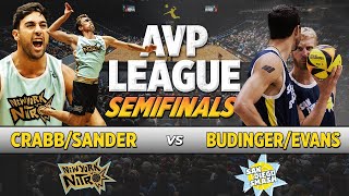 AVP League Semifinals TaCrabbSander vs BudingerEvans  New York Nitro vs San Diego Smash [upl. by Raynor]