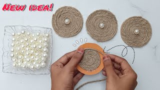 OMG 😳 Fantastic Idea From Jute  Jute craft idea Waste Out Of Bast [upl. by Desta463]