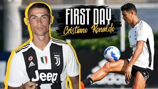 First Day As A Bianconero  Welcome Cristiano  Juventus [upl. by Ryun]