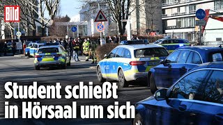 Amoklauf an Uni Heidelberg Täter tot mehrere Opfer erliegen Verletzungen [upl. by Anivlis645]