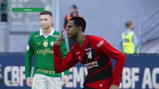 PALMEIRAS X ATHLETICOPR BRASILEIRÃO AO VIVO COM IMAGENS SIMULAÇÃO GAMEPLAY EFOOTBALL PES2021 PS4 [upl. by Havens]