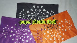 CÓMO HACER PAPEL PICADO FÁCIL Y RÁPIDO PARA EL ALTAR [upl. by Mechling]